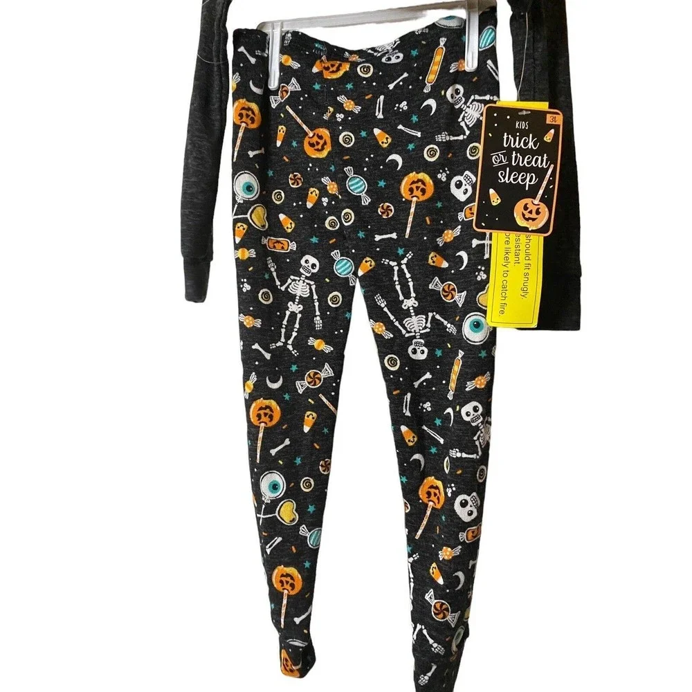 2 Pairs Kids‎ Halloween pajamas Rae Dunn & Trick or Treat Sleep Sz 3T